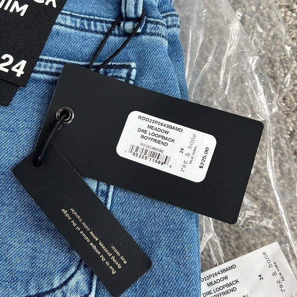 Rag & Bone Dre Loopback Denim Jeans - NWT - Size 24 - Never Worn! - Picture 3 of 9